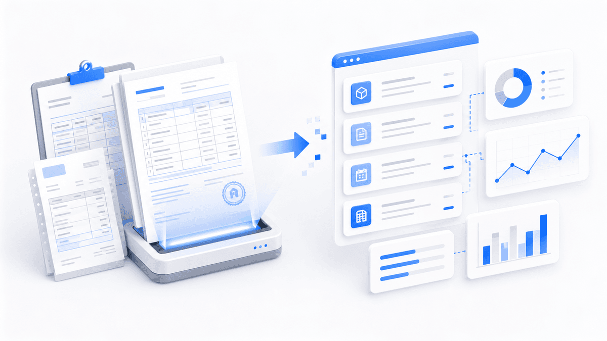 신고필증 분석 & 도식화 기능 이미지